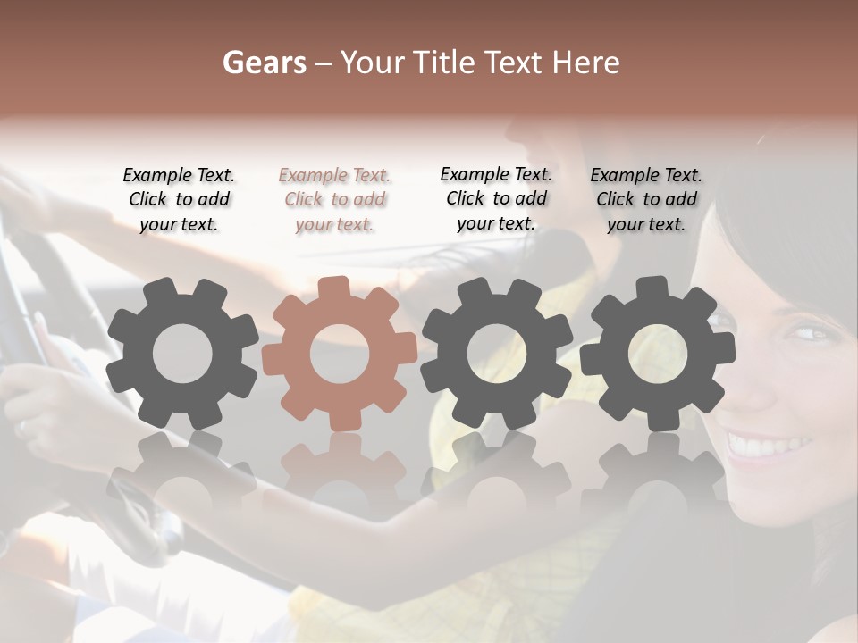 Looking Cheerful Cute PowerPoint Template