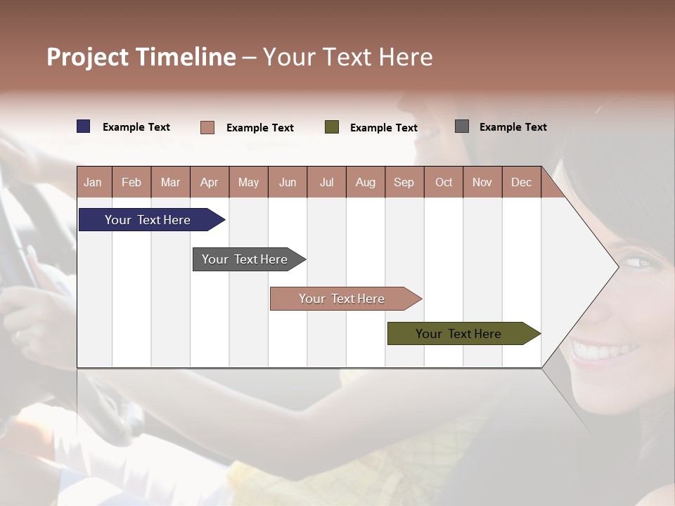 Looking Cheerful Cute PowerPoint Template