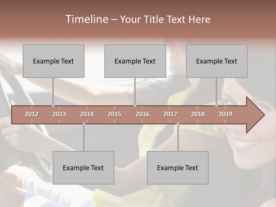 Looking Cheerful Cute PowerPoint Template