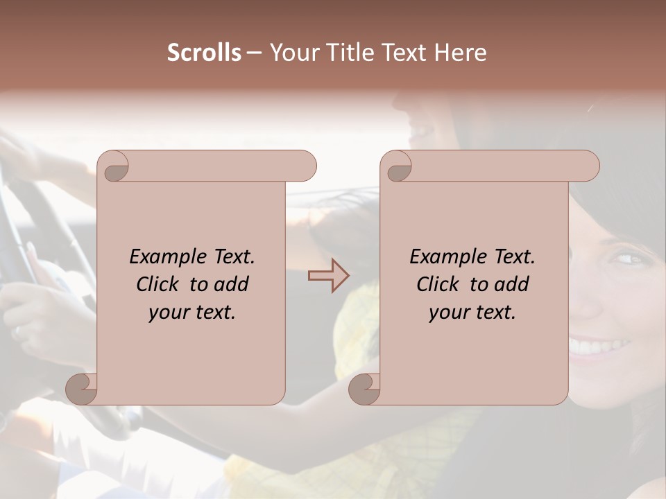 Looking Cheerful Cute PowerPoint Template