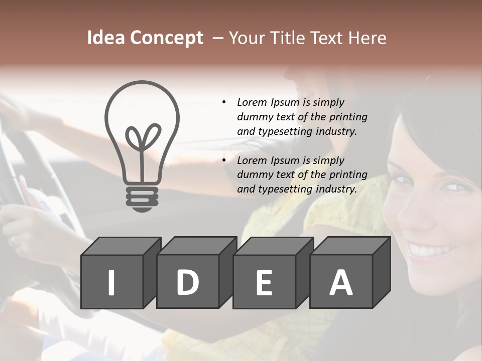 Looking Cheerful Cute PowerPoint Template