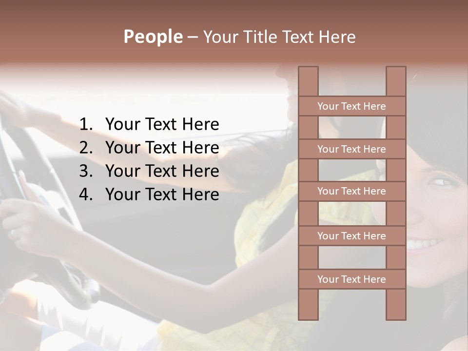 Looking Cheerful Cute PowerPoint Template