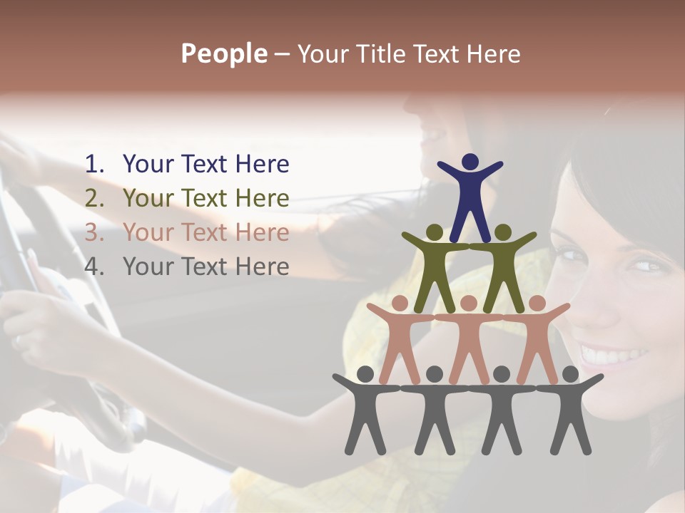 Looking Cheerful Cute PowerPoint Template