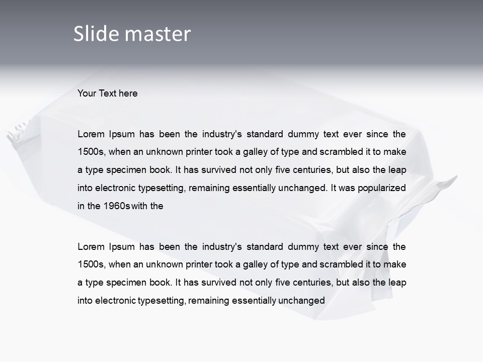 Message Art Bag PowerPoint Template