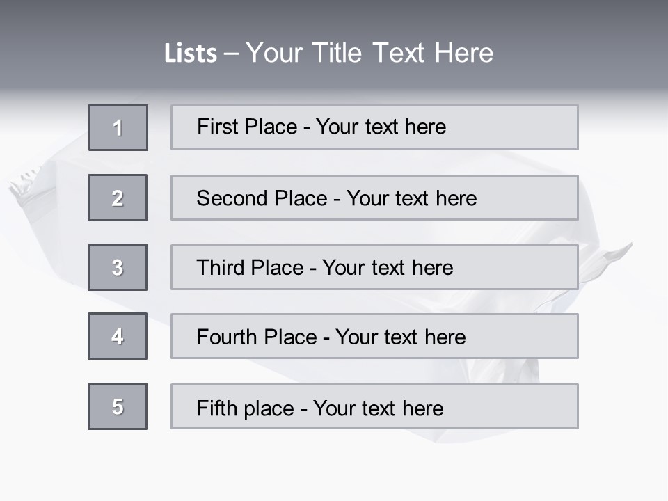 Message Art Bag PowerPoint Template