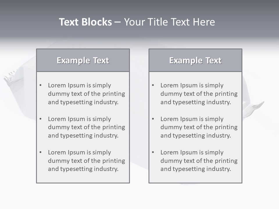 Message Art Bag PowerPoint Template