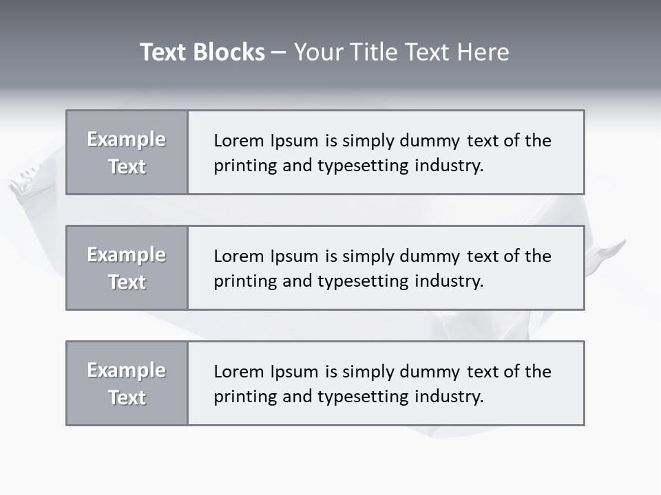 Message Art Bag PowerPoint Template
