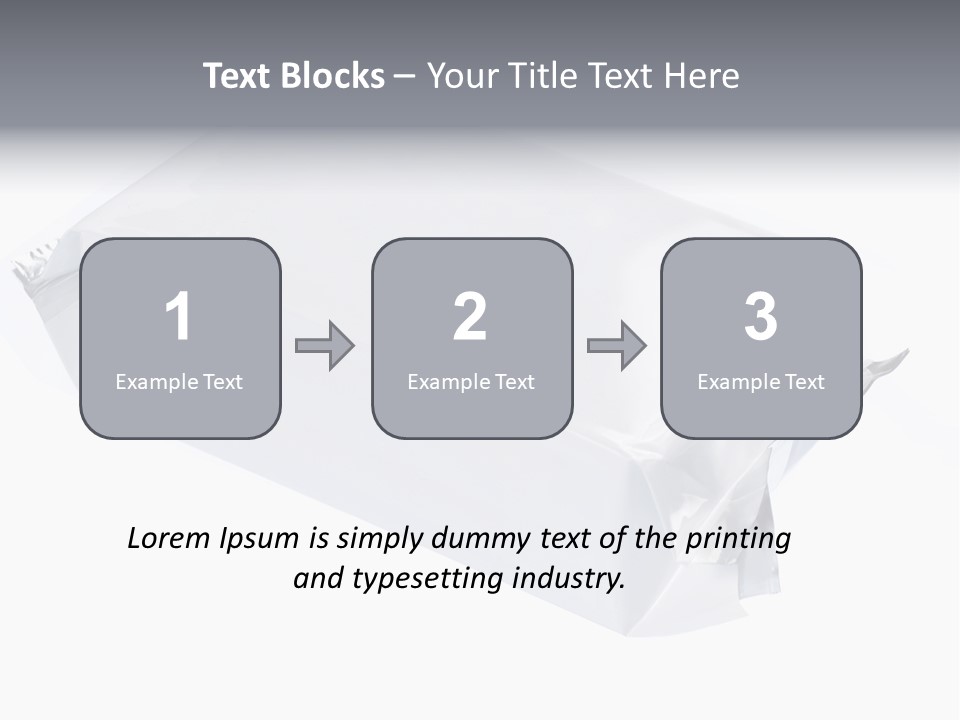 Message Art Bag PowerPoint Template