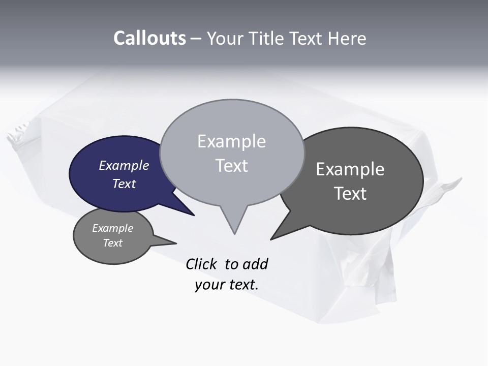 Message Art Bag PowerPoint Template