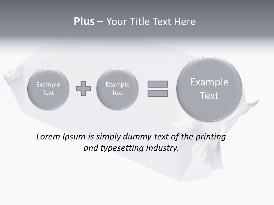 Message Art Bag PowerPoint Template