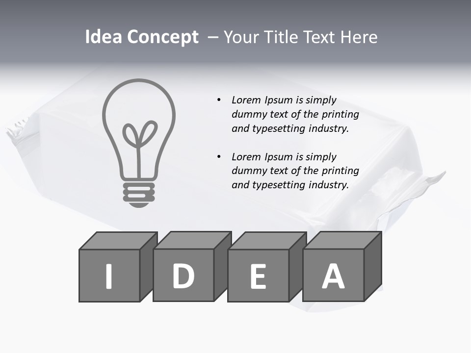 Message Art Bag PowerPoint Template