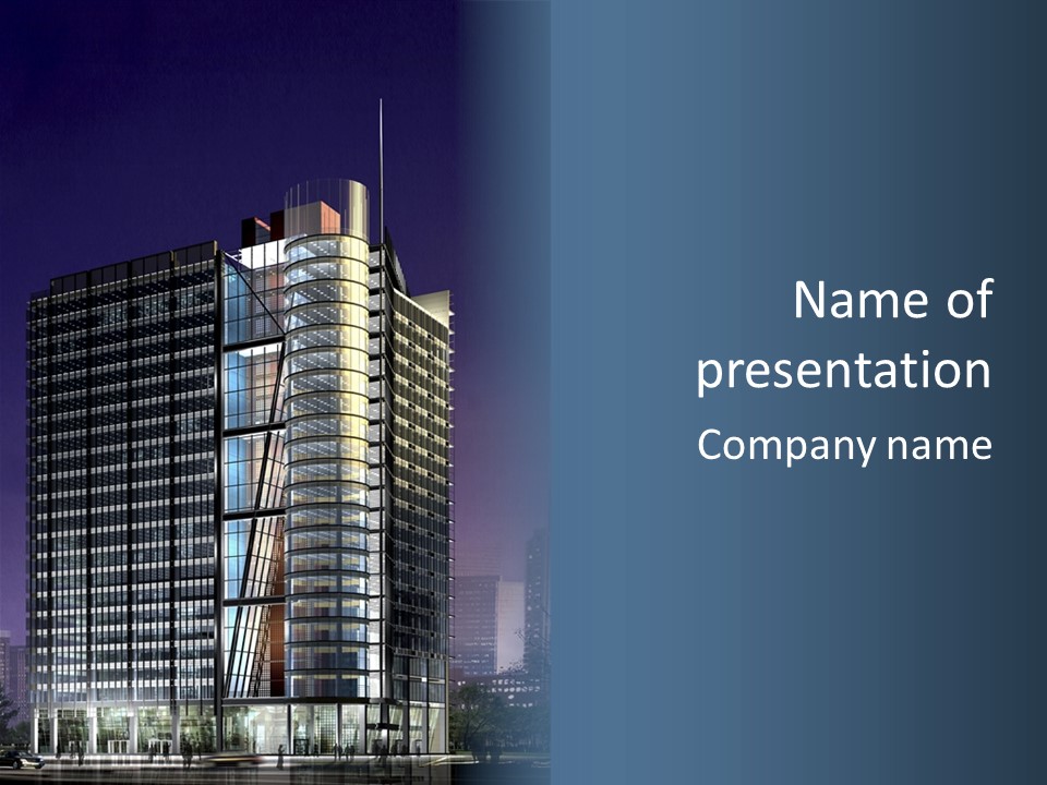 Scene City Architecture PowerPoint Template