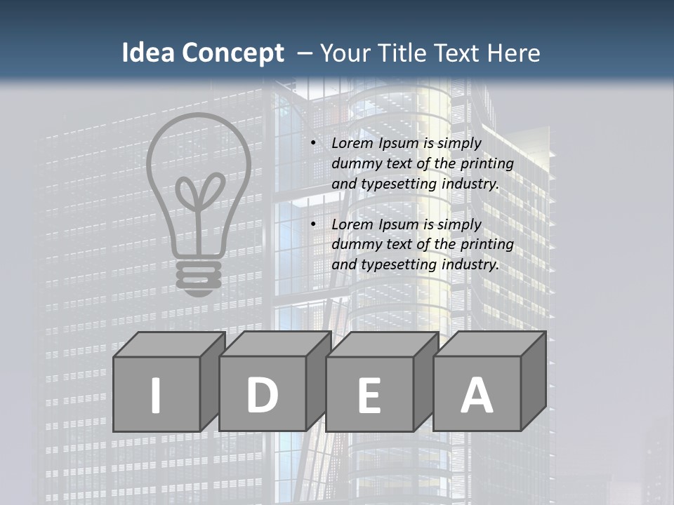 Scene City Architecture PowerPoint Template