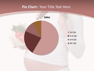 White Pregnancy Salad PowerPoint Template