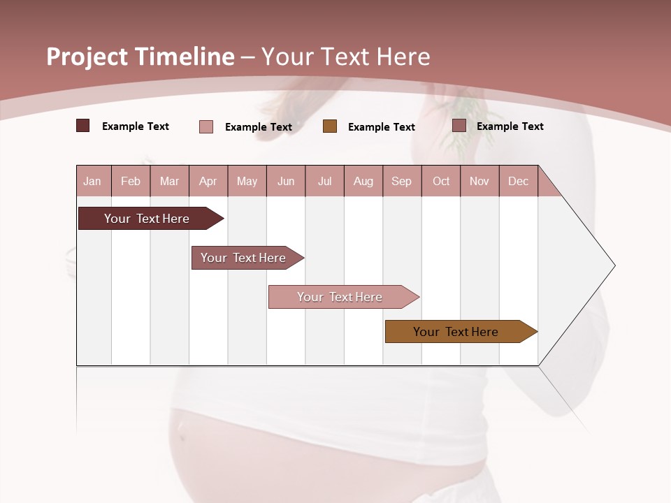 White Pregnancy Salad PowerPoint Template