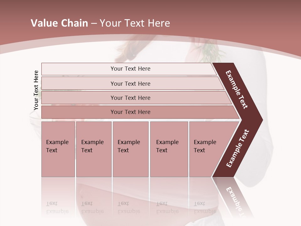 White Pregnancy Salad PowerPoint Template