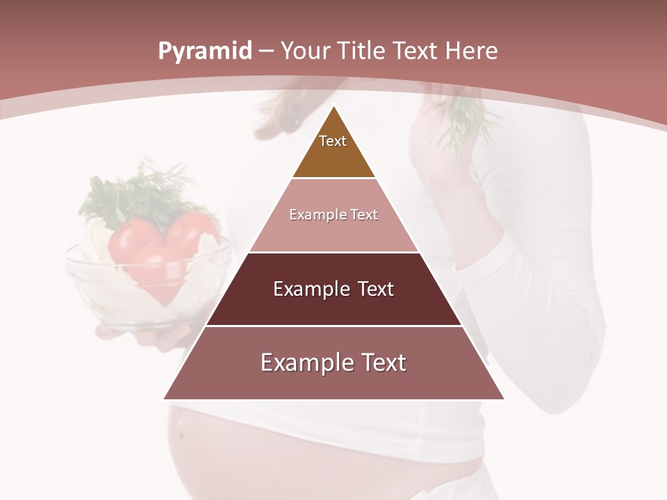 White Pregnancy Salad PowerPoint Template