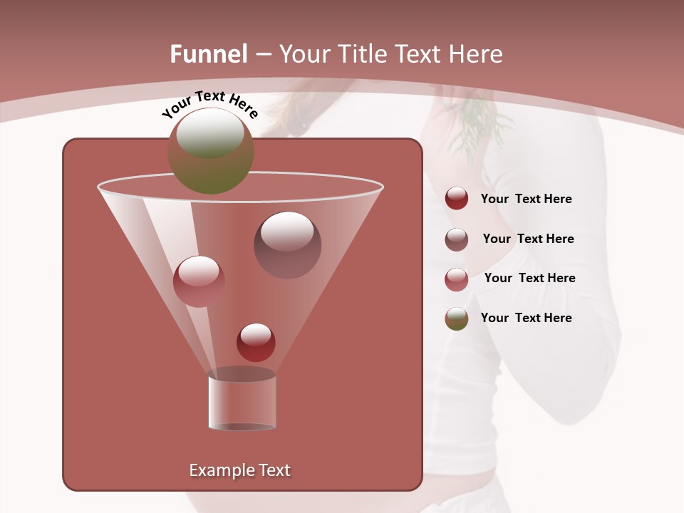 White Pregnancy Salad PowerPoint Template