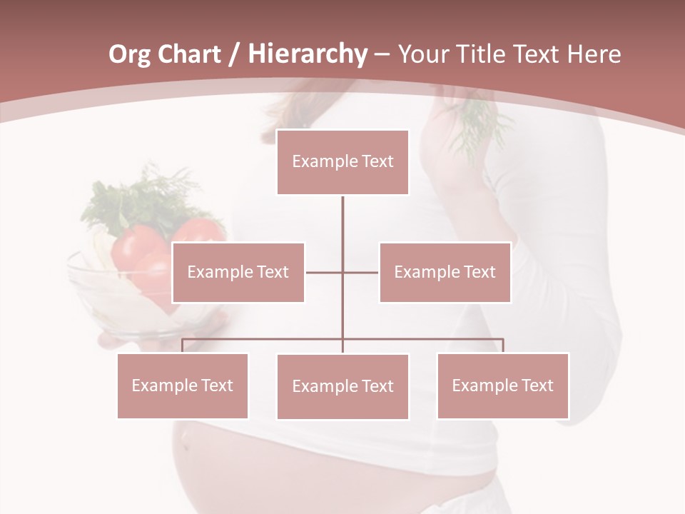 White Pregnancy Salad PowerPoint Template
