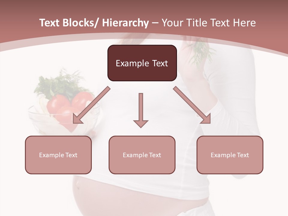 White Pregnancy Salad PowerPoint Template