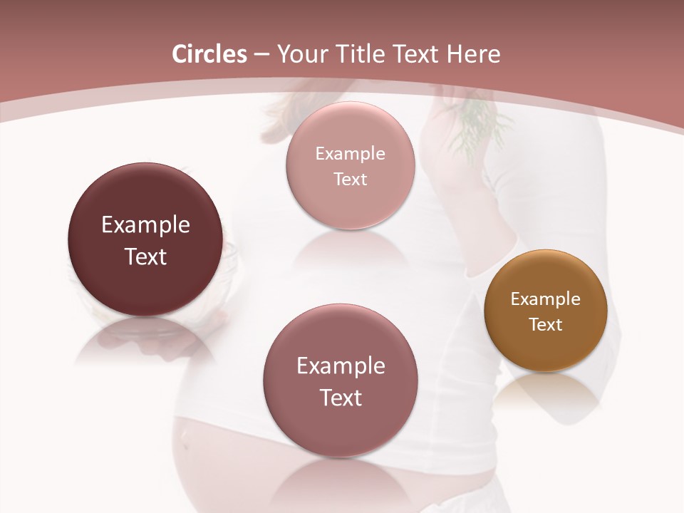 White Pregnancy Salad PowerPoint Template