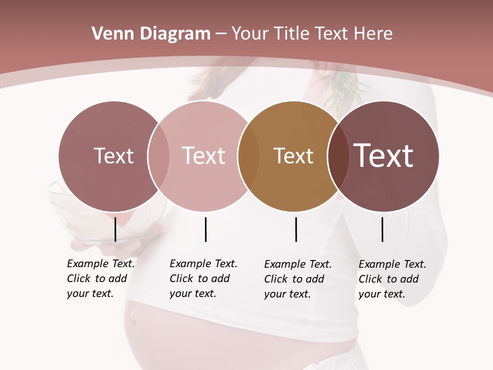 White Pregnancy Salad PowerPoint Template