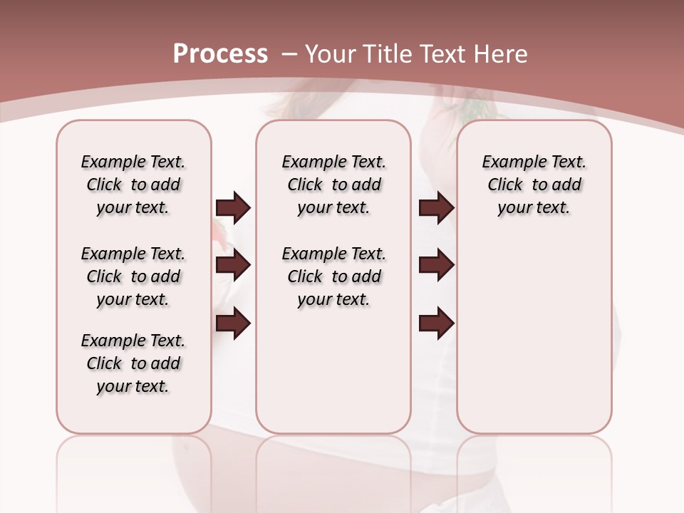White Pregnancy Salad PowerPoint Template