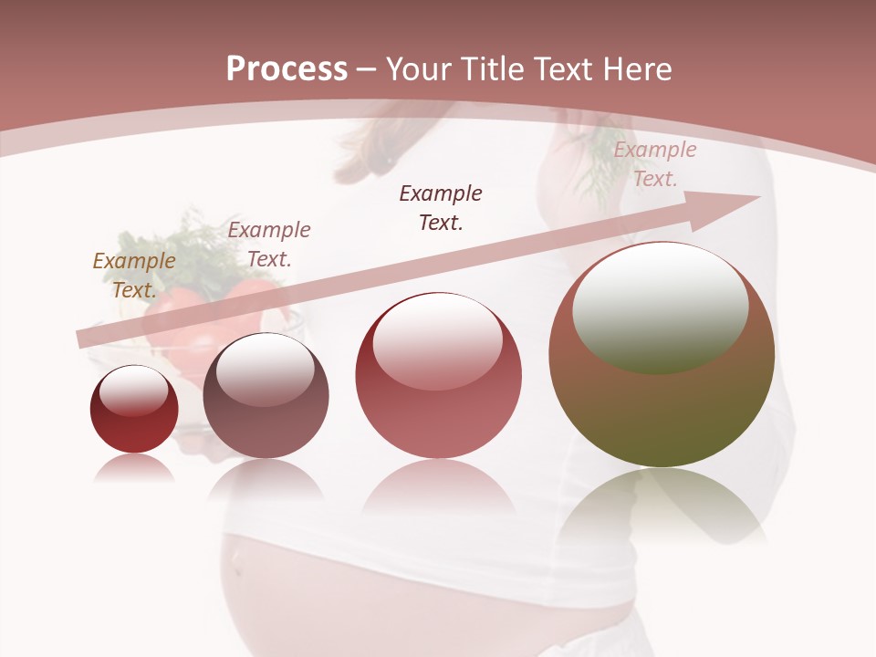 White Pregnancy Salad PowerPoint Template