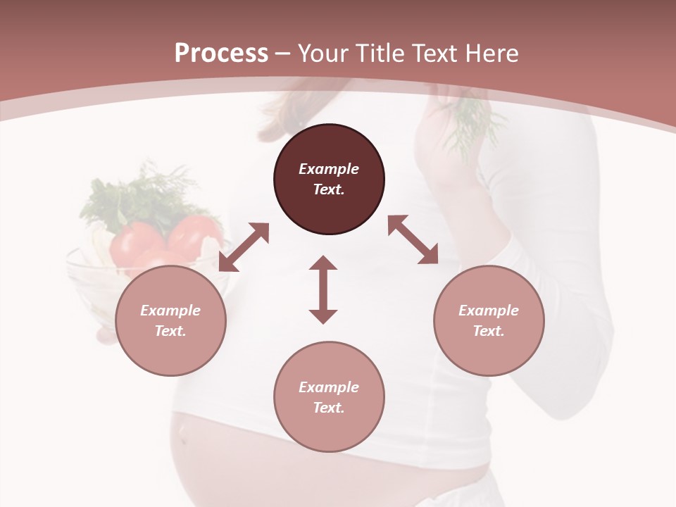 White Pregnancy Salad PowerPoint Template