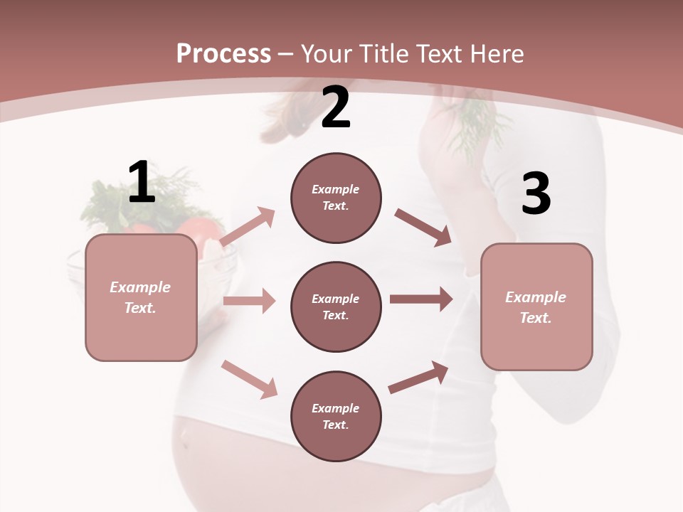 White Pregnancy Salad PowerPoint Template