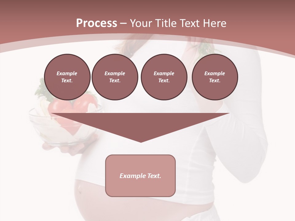 White Pregnancy Salad PowerPoint Template