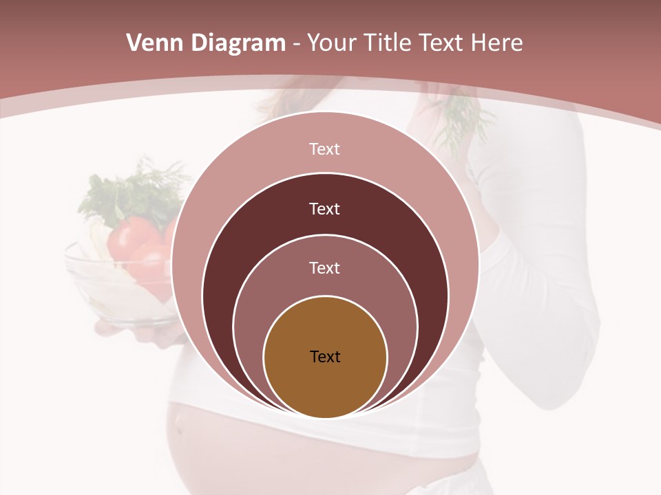 White Pregnancy Salad PowerPoint Template