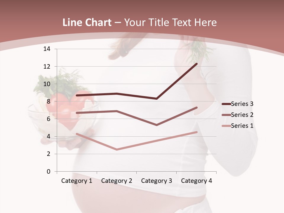 White Pregnancy Salad PowerPoint Template