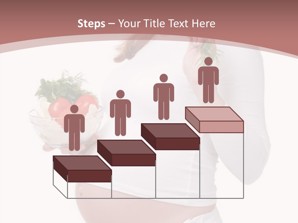 White Pregnancy Salad PowerPoint Template