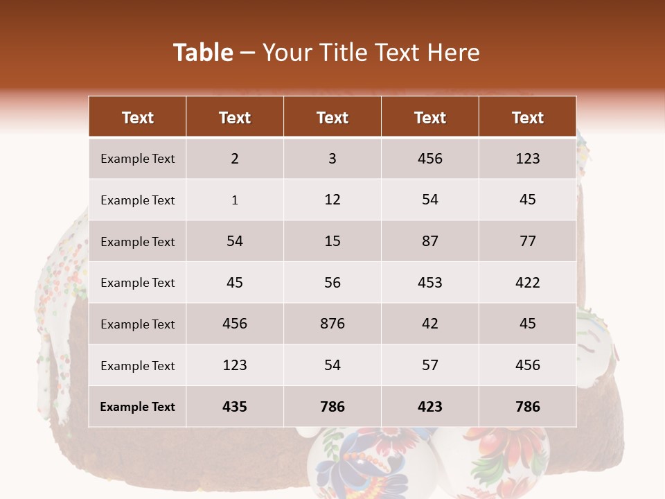 Traditional Russian Dessert PowerPoint Template