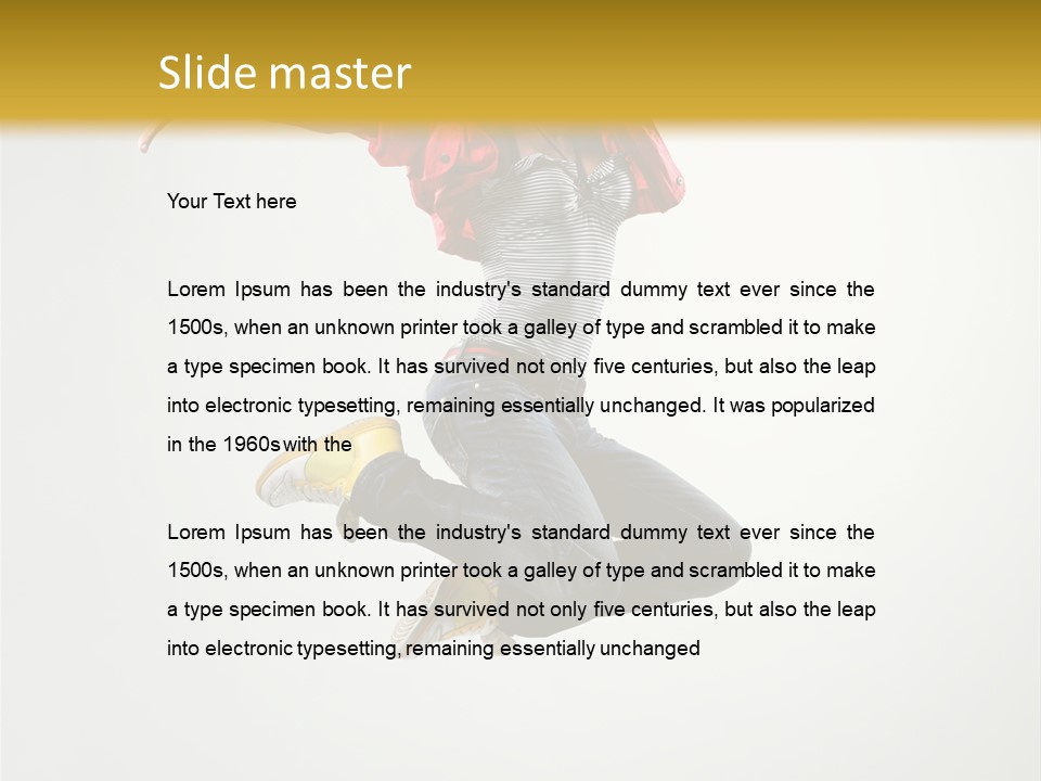 Balance Mid Air Dance PowerPoint Template