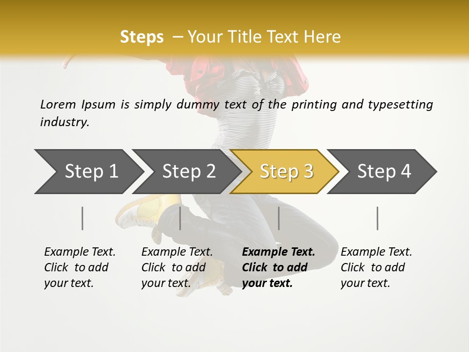 Balance Mid Air Dance PowerPoint Template