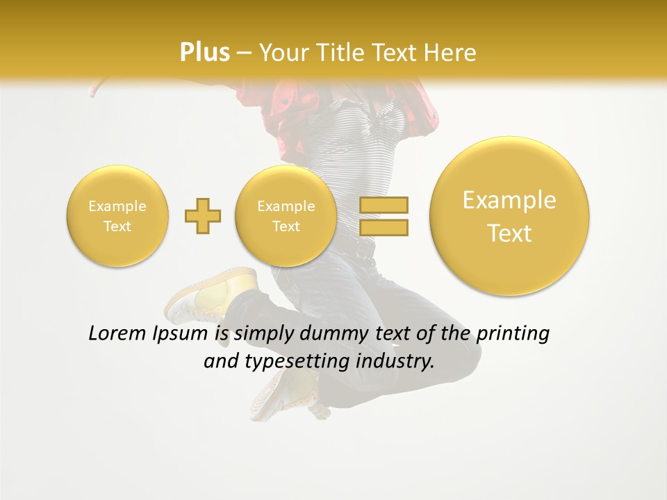 Balance Mid Air Dance PowerPoint Template