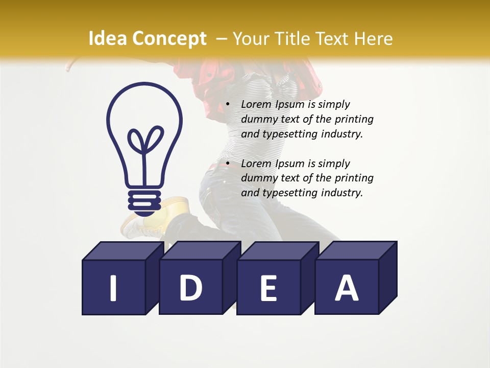 Balance Mid Air Dance PowerPoint Template