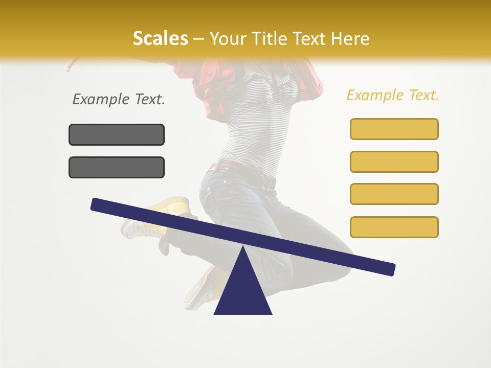 Balance Mid Air Dance PowerPoint Template