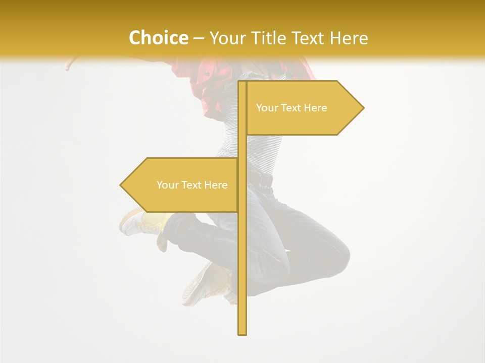 Balance Mid Air Dance PowerPoint Template