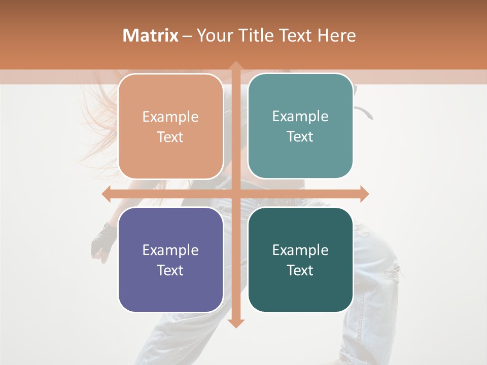 Girl Agility Breakdancer PowerPoint Template