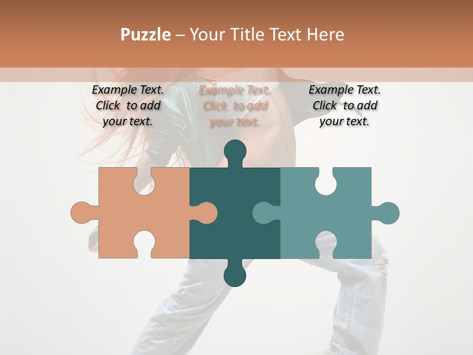 Girl Agility Breakdancer PowerPoint Template