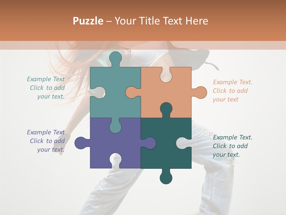 Girl Agility Breakdancer PowerPoint Template