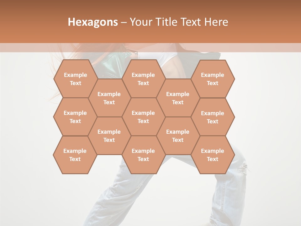 Girl Agility Breakdancer PowerPoint Template