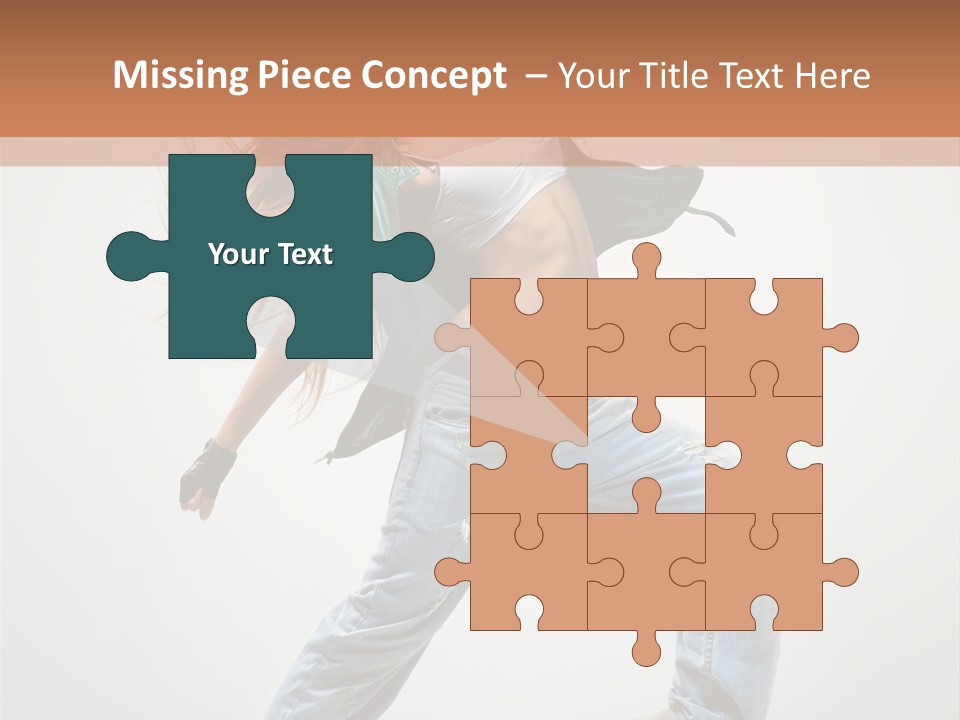 Girl Agility Breakdancer PowerPoint Template