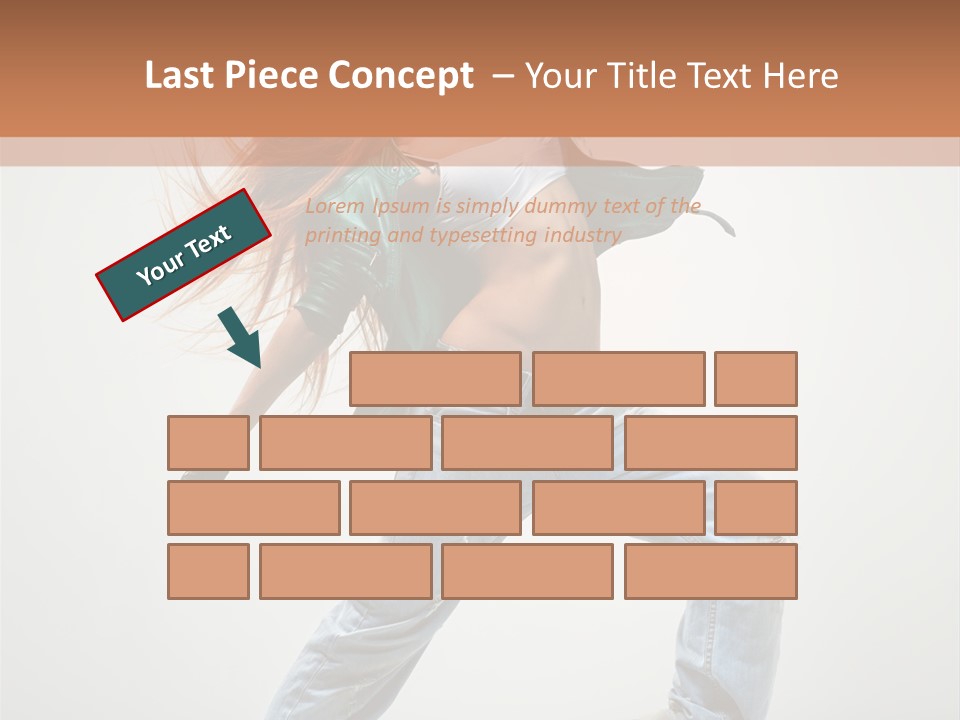 Girl Agility Breakdancer PowerPoint Template