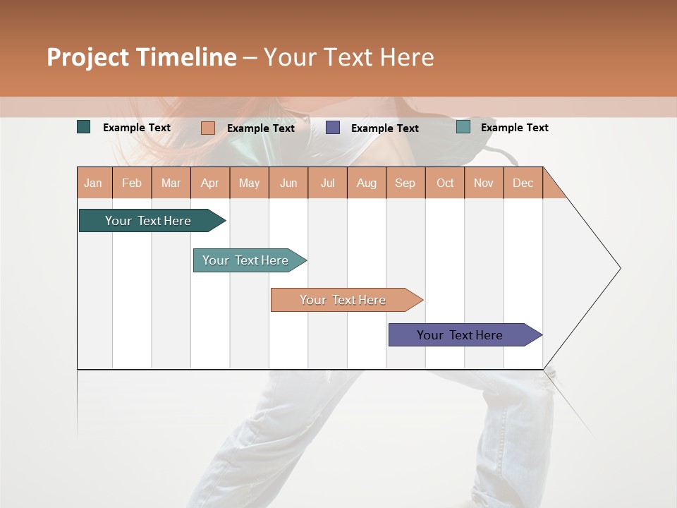 Girl Agility Breakdancer PowerPoint Template