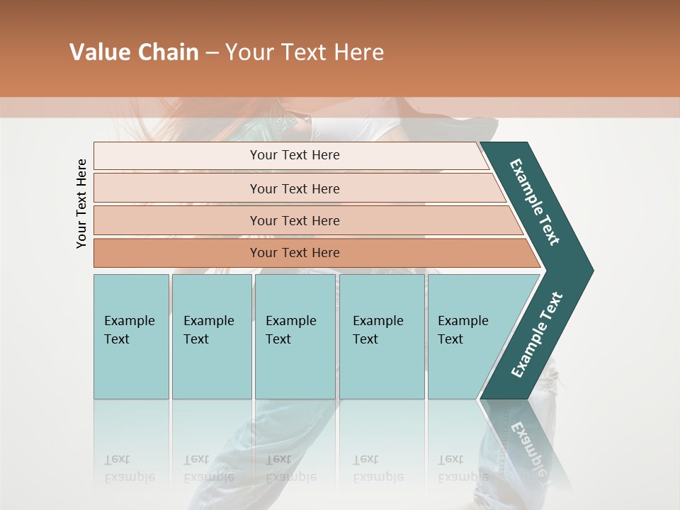 Girl Agility Breakdancer PowerPoint Template