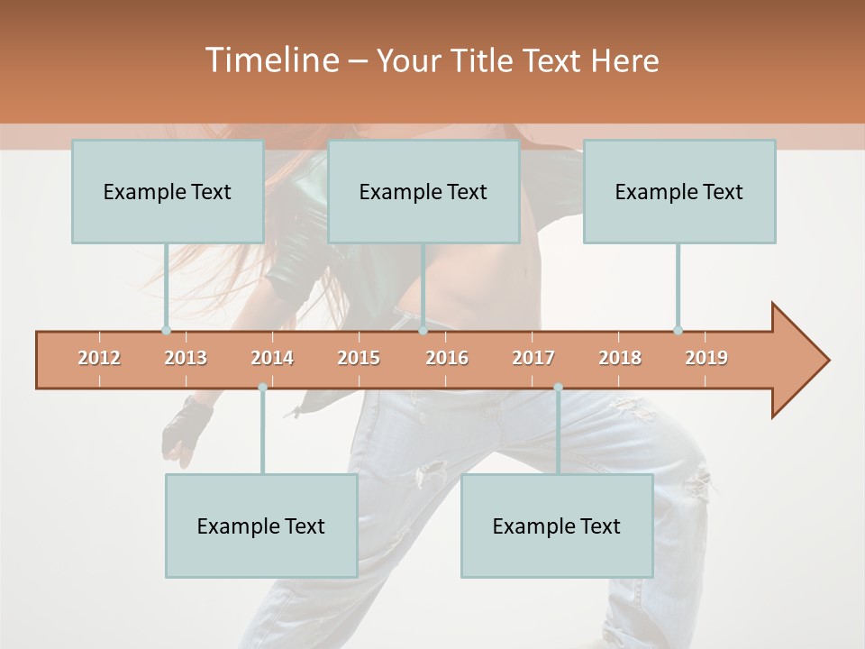 Girl Agility Breakdancer PowerPoint Template